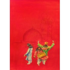 Hussain Chandio, 20 x 30 Inch, Acrylic on Canvas, Figurative Painting-AC-HC-264